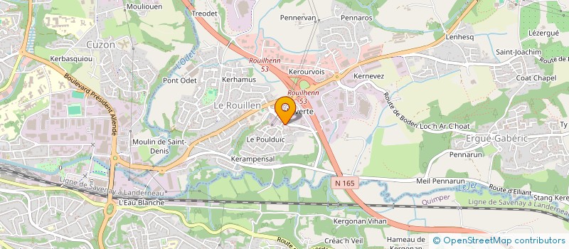 localisation de l'entreprise MADAME LAURA GUEGUEN  ERGUE-GABERIC