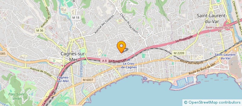 localisation de l'entreprise MADAME LAURA GUIBERT à CAGNES-SUR-MER