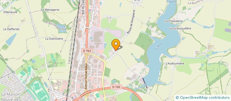 localisation de l'entreprise MADAME LAURA GUILLAUD  LA ROCHE-SUR-YON