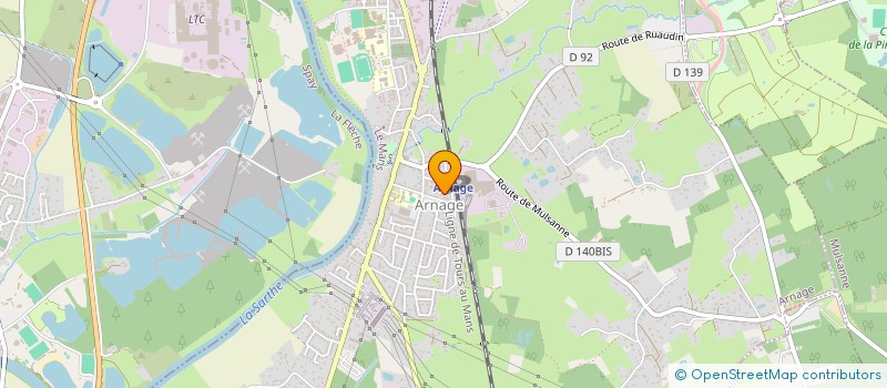 localisation de l'entreprise MADAME LAURA GUILMIN  ARNAGE