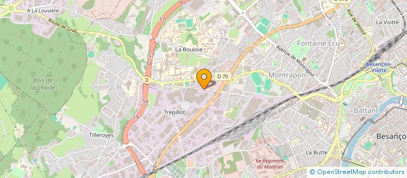 localisation de l'entreprise MADAME LAURA HARQUIN  BESANCON