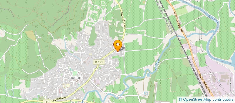 localisation de l'entreprise MADAME LAURA HAZOURLI  LAUDUN-L'ARDOISE