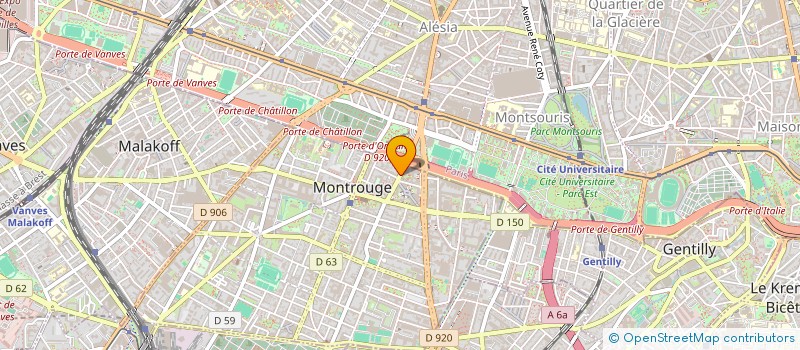 localisation de l'entreprise MADAME LAURA HEDON  MONTROUGE