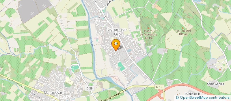 localisation de l'entreprise MADAME LAURA HEINTZ  LIGNAN-SUR-ORB