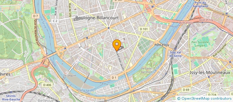 localisation de l'entreprise MADAME LAURA HELGA EYOUM MOUTO à BOULOGNE-BILLANCOURT