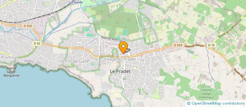 localisation de l'entreprise MADAME LAURA HENAFF  LE PRADET