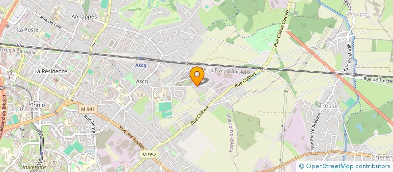 localisation de l'entreprise MADAME LAURA HENNEBELLE  VILLENEUVE-D'ASCQ