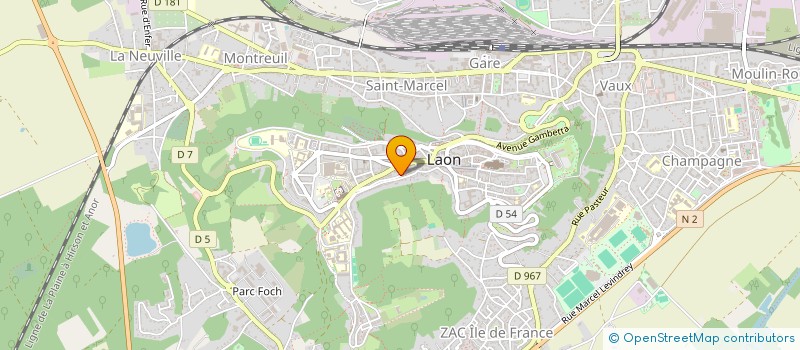 localisation de l'entreprise MADAME LAURA HERBILLON à LAON
