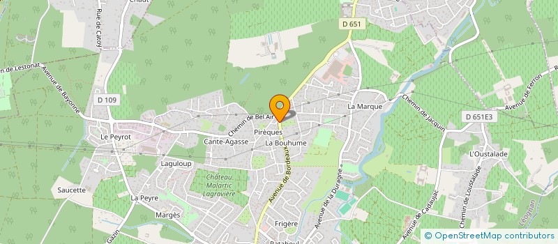 localisation de l'entreprise MADAME LAURA HERVO  LEOGNAN