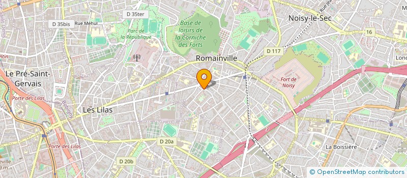 localisation de l'entreprise MADAME LAURA HILDERAL à ROMAINVILLE