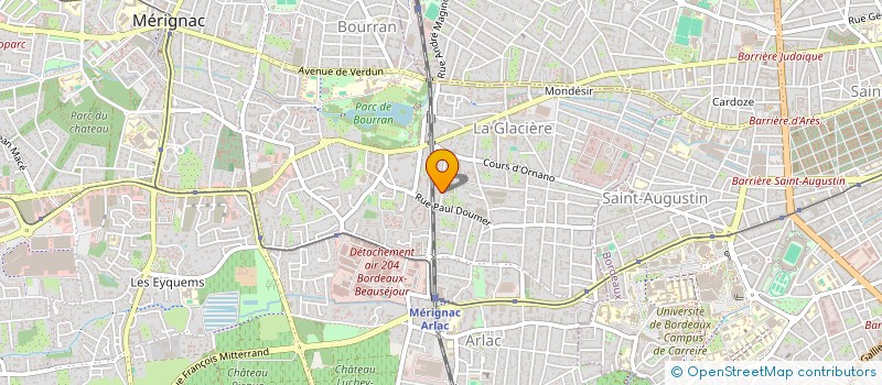 localisation de l'entreprise MADAME LAURA HOARAU  BRUGES