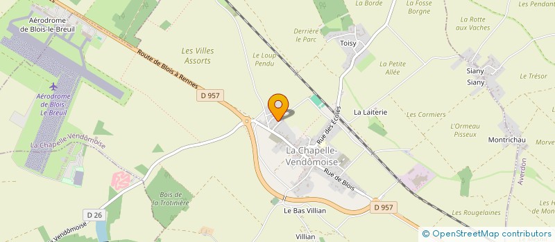 localisation de l'entreprise MADAME LAURA HOLMAERT  LA CHAPELLE-VENDOMOISE