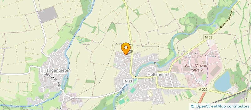 localisation de l'entreprise MADAME LAURA HURSTEL  HOLTZHEIM