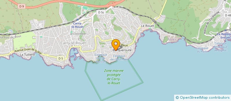 localisation de l'entreprise MADAME LAURA JAGET  CARRY-LE-ROUET