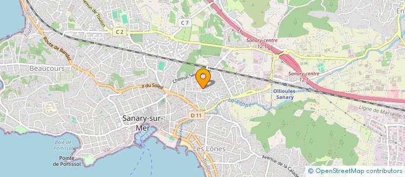 localisation de l'entreprise MADAME LAURA JANKOVIC  SANARY-SUR-MER