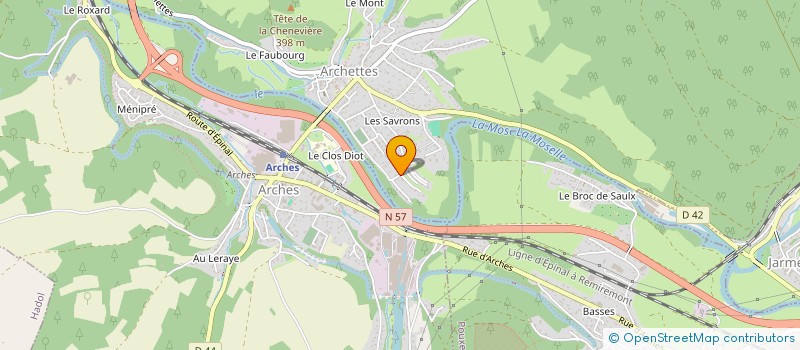 localisation de l'entreprise MADAME LAURA JEANPIERRE  ARCHETTES