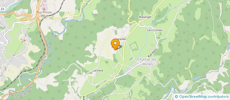 localisation de l'entreprise MADAME LAURA JOIGNIE  CHANAC-LES-MINES