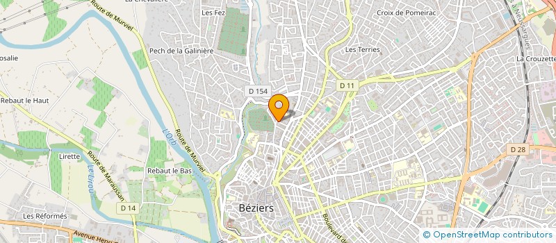localisation de l'entreprise MADAME LAURA JONVILLE à BEZIERS