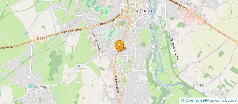 localisation de l'entreprise MADAME LAURA JOURDAIN à LA CHATRE