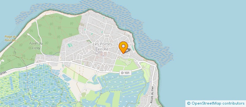 localisation de l'entreprise MADAME LAURA JULIE BARANGER  LES PORTES-EN-RE