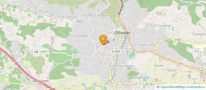 localisation de l'entreprise MADAME LAURA KIEFFER à OLLIOULES