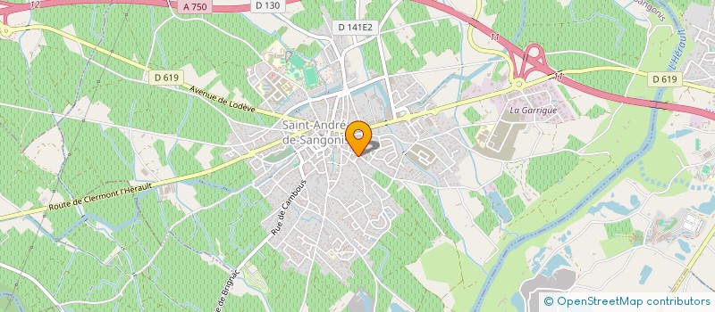 localisation de l'entreprise MADAME LAURA KINTZ  SAINT-ANDRE-DE-SANGONIS