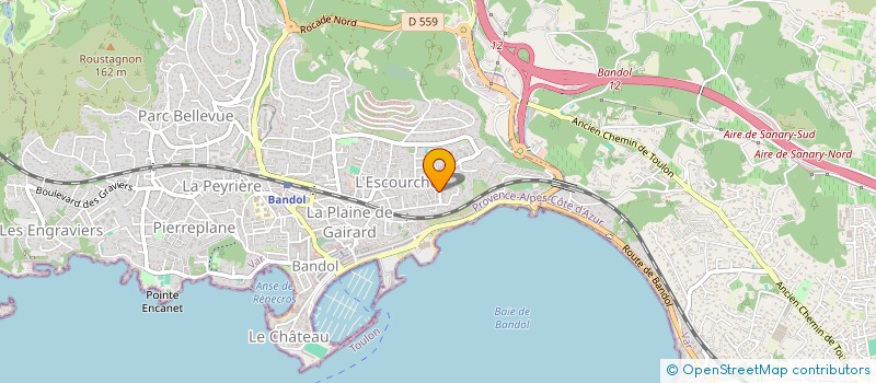 localisation de l'entreprise MADAME LAURA KORBAC à BANDOL