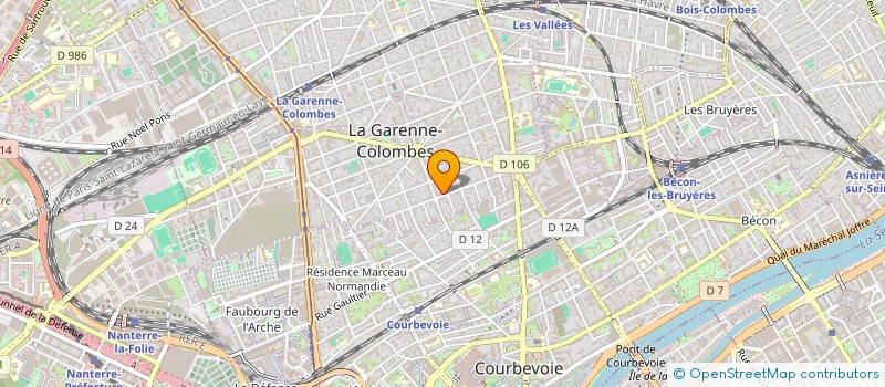 localisation de l'entreprise MADAME LAURA KOSSEIM  LA GARENNE-COLOMBES