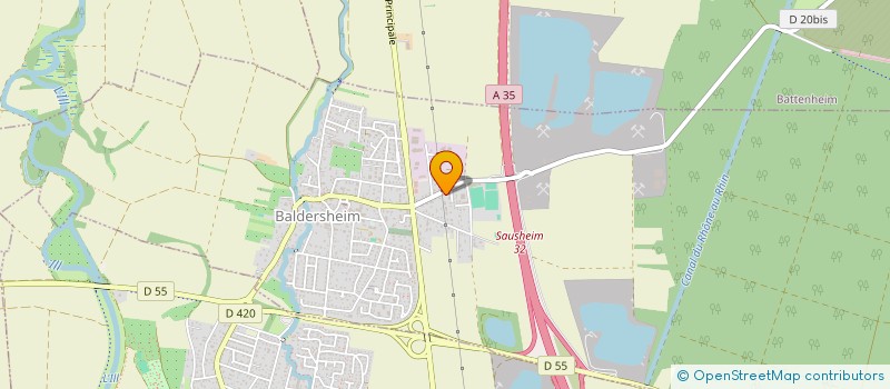 localisation de l'entreprise MADAME LAURA KRIER  BALDERSHEIM