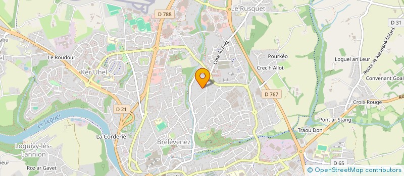 localisation de l'entreprise MADAME LAURA KRIJTENBURG à LANNION