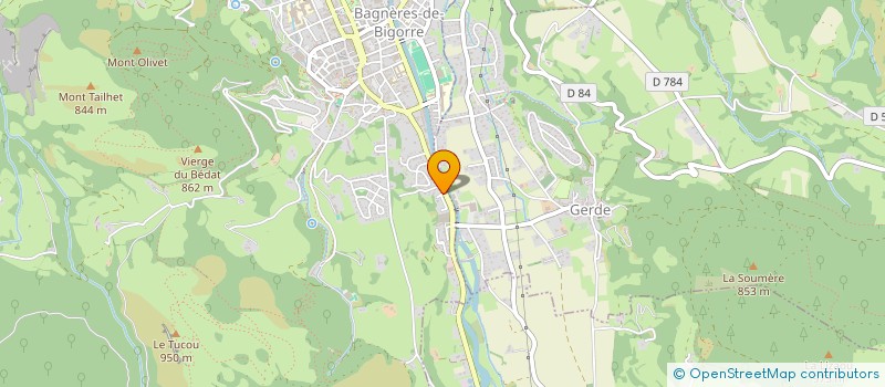 localisation de l'entreprise MADAME LAURA LACOSTE  BAGNERES-DE-BIGORRE