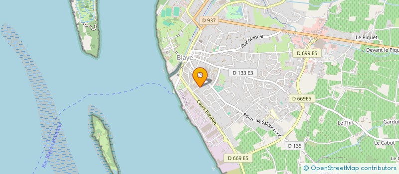 localisation de l'entreprise MADAME LAURA LAGARDE à BLAYE