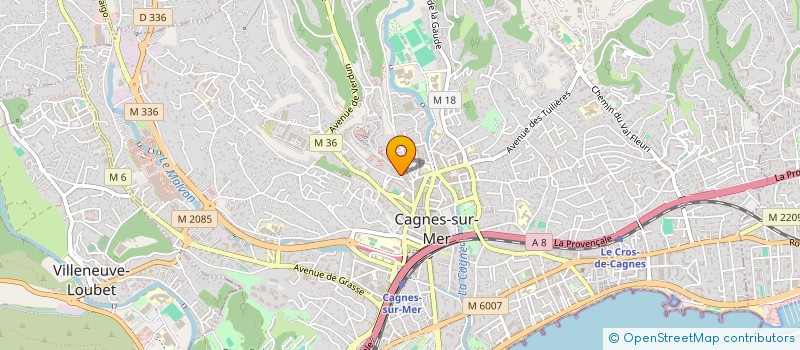 localisation de l'entreprise MADAME LAURA LAGIER à CAGNES-SUR-MER