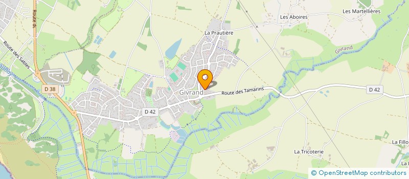 localisation de l'entreprise MADAME LAURA LAHEURTE à GIVRAND