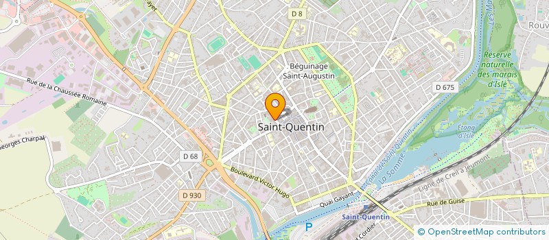 localisation de l'entreprise MADAME LAURA LAMY à SAINT-QUENTIN