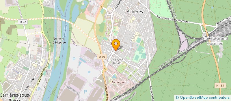 localisation de l'entreprise MADAME LAURA LANDES à ACHERES