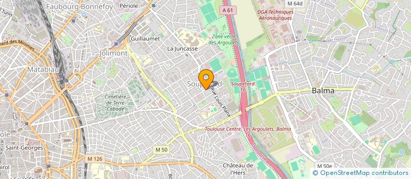 localisation de l'entreprise MADAME LAURA LANNETTE  TOULOUSE
