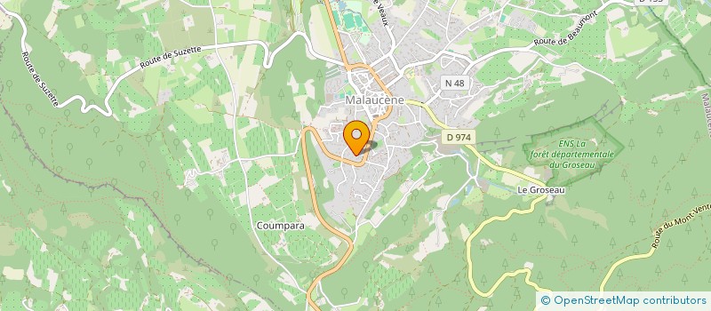 localisation de l'entreprise MADAME LAURA LANUS  MALAUCENE