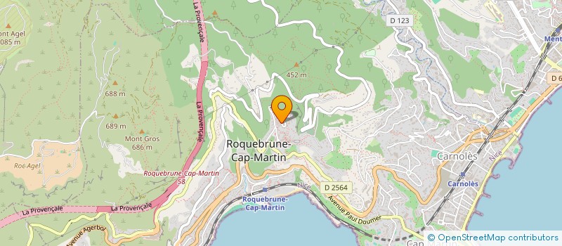 localisation de l'entreprise MADAME LAURA LAPIERRE à ROQUEBRUNE-CAP-MARTIN
