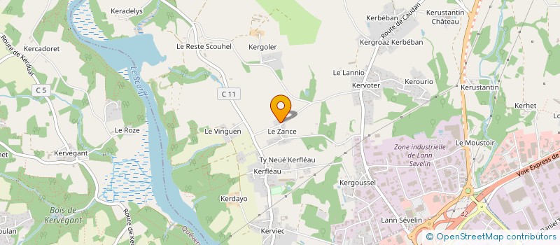 localisation de l'entreprise MADAME LAURA LE BLEIZ  TREMUSON