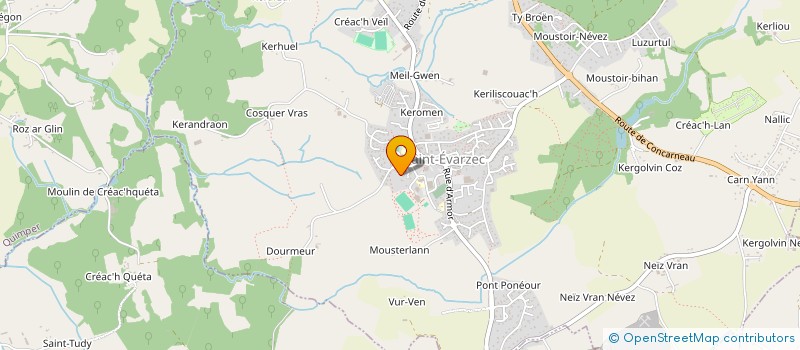 localisation de l'entreprise MADAME LAURA LE CLOIREC  SAINT-EVARZEC