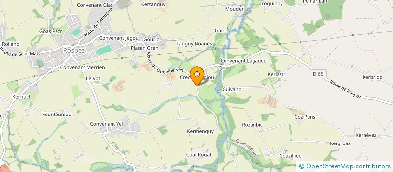 localisation de l'entreprise MADAME LAURA LE COADOU  ROSPEZ