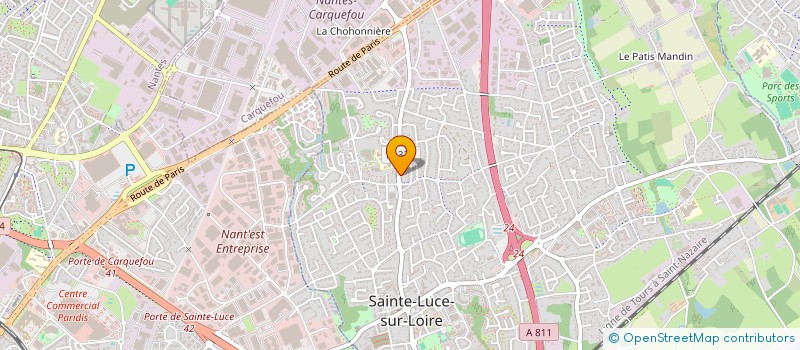 localisation de l'entreprise MADAME LAURA LE GAL  SAINTE-LUCE-SUR-LOIRE