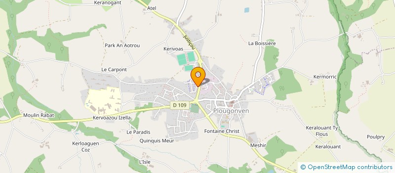 localisation de l'entreprise MADAME LAURA LE SAOUT  PLOUGONVEN