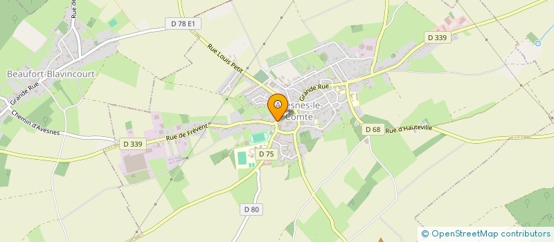 localisation de l'entreprise MADAME LAURA LEBACQ  AVESNES-LE-COMTE