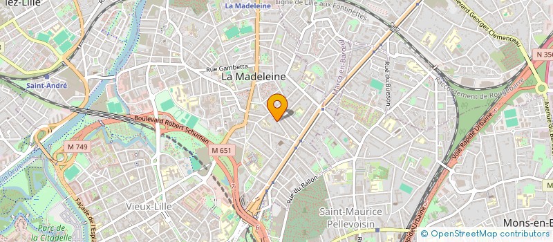 localisation de l'entreprise MADAME LAURA LEDEME à LA MADELEINE