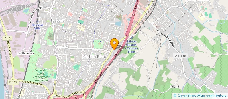 localisation de l'entreprise MADAME LAURA LEDRAN  CARBON BLANC