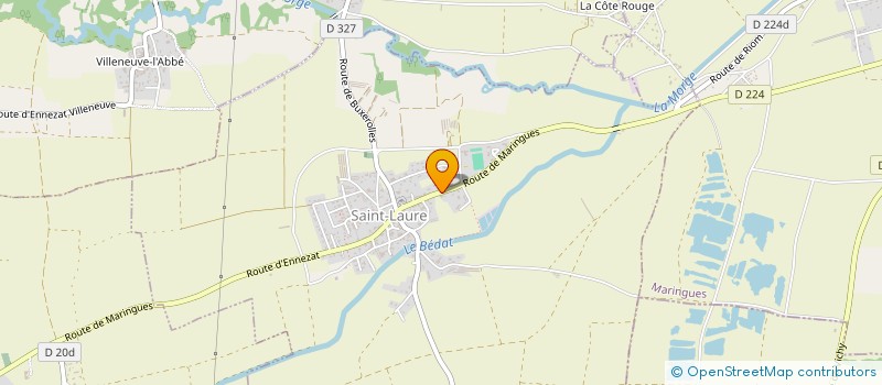 localisation de l'entreprise MADAME LAURA LEFEVRE  SAINT-LAURE