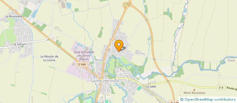 localisation de l'entreprise MADAME LAURA LEFORT  SAINTE-HERMINE