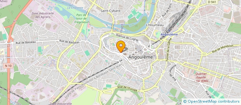 localisation de l'entreprise MADAME LAURA LEGER à ANGOULEME